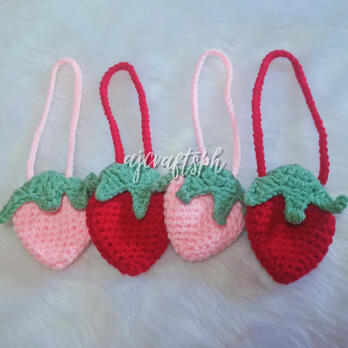 Strawberry Bag Charm