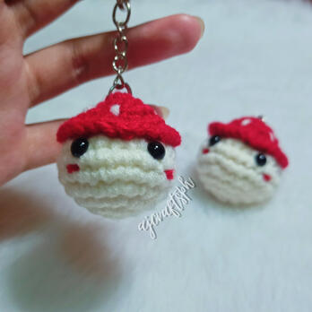 Mushroom Keychain
